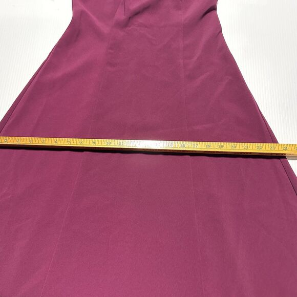 Hobbs London Leonora Dress Midi Long Sleeve warm plum Modest US Size 4 NWT - Picture 12 of 14